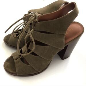 Saks Fifth Avenue lace up heeled sandals